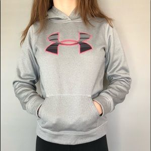 gray under armour hoodie